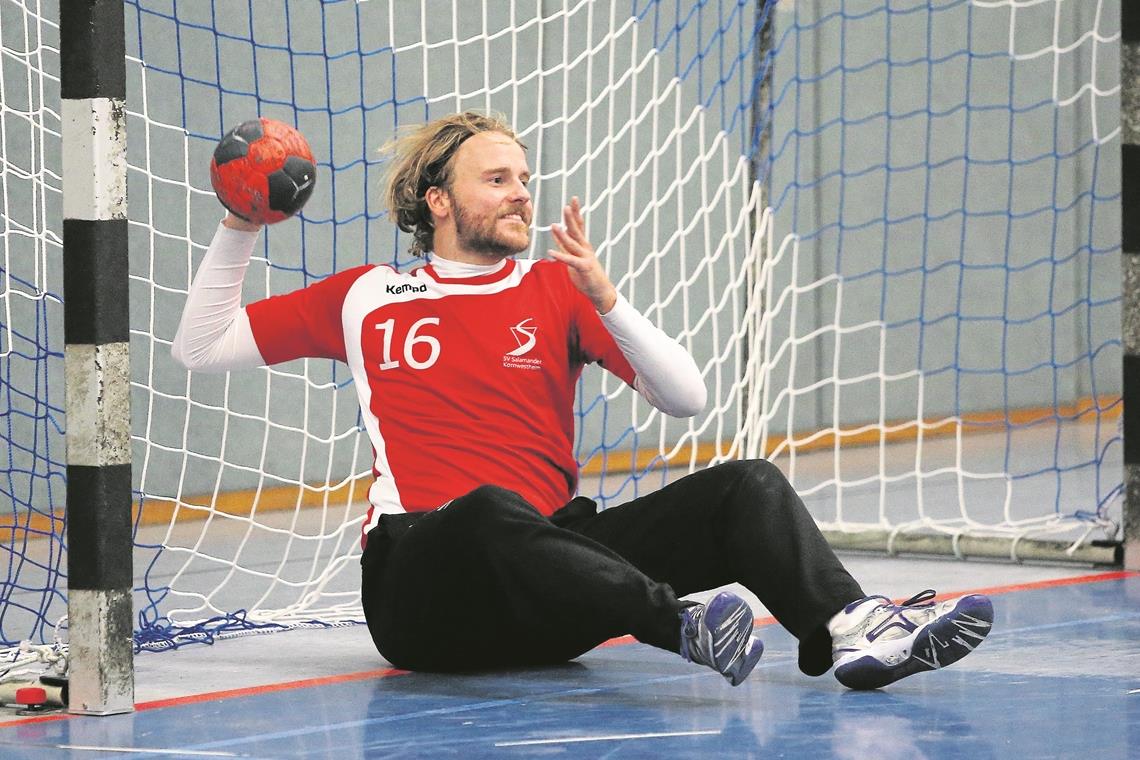 HCOB stellt sich im Tor neu auf Felix Beutel wechselt zur neuen Saison vom SV Salamander Kornwestheim zum HC Oppenweiler/Backnang. Foto: Baumann
