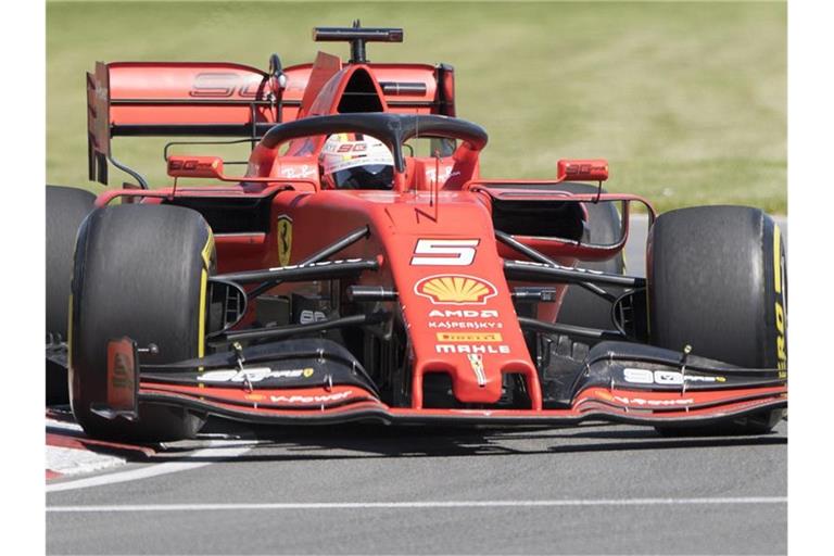 Ferrari-Pilot Sebastian Vettel fuhr beim Training im Kanada auf Platz zwei. Foto: Graham Hughes/The Canadian Press/AP
