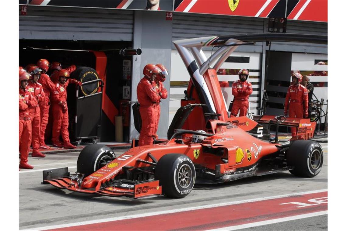 Lehren aus dem Großen Preis von Italien Ferrari-Pilot Sebastian Vettel war der große Verlierer in Monza. Foto: Luca Bruno/AP