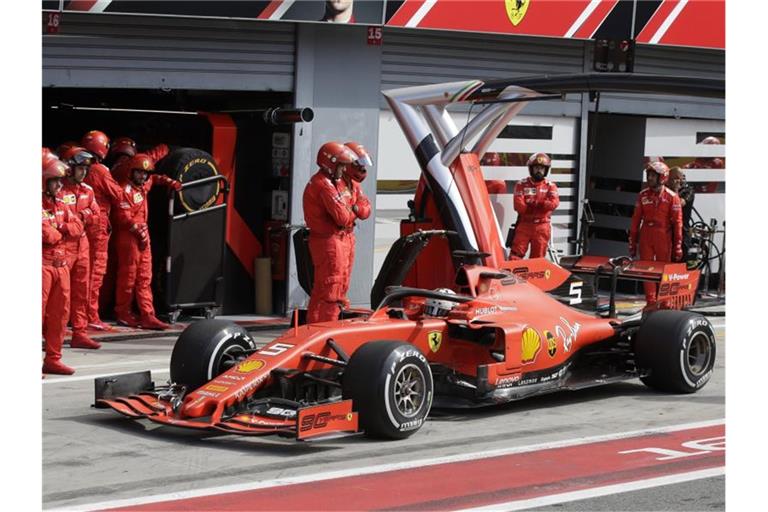 Ferrari-Pilot Sebastian Vettel war der große Verlierer in Monza. Foto: Luca Bruno/AP