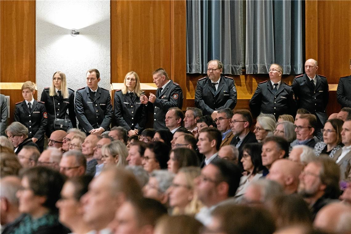 Feuerwehr beim Neujahrsempfang der Stadt Backnang