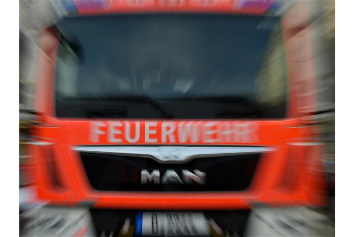 Feuer auf Karlsruher Golfplatz richtet großen Schaden an Feuerwehr. Foto: Britta Pedersen