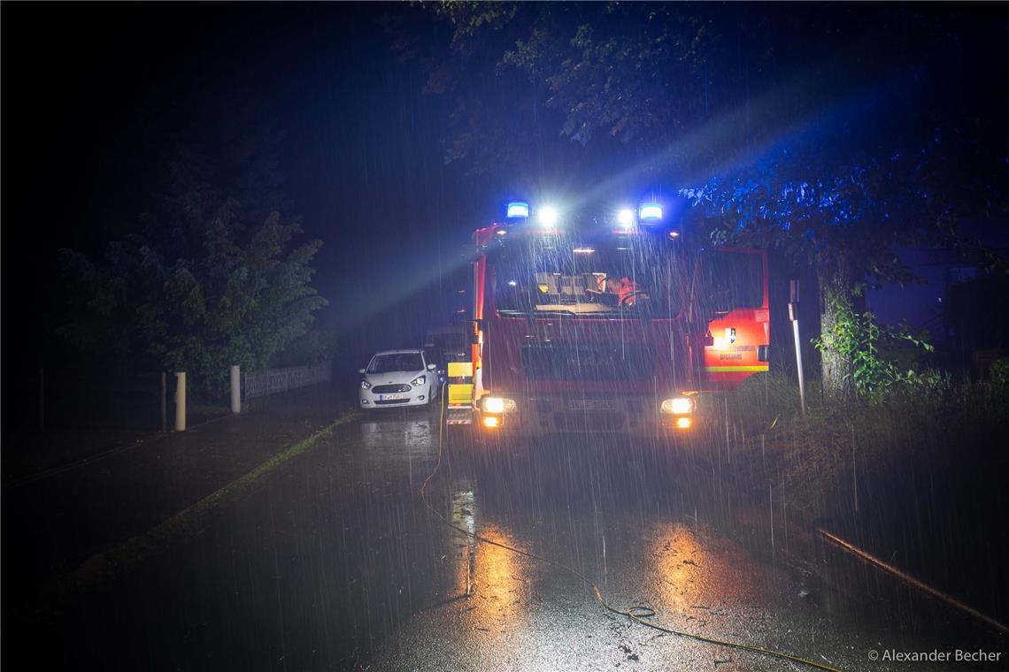 Feuerwehr in der Röntgenstrasse