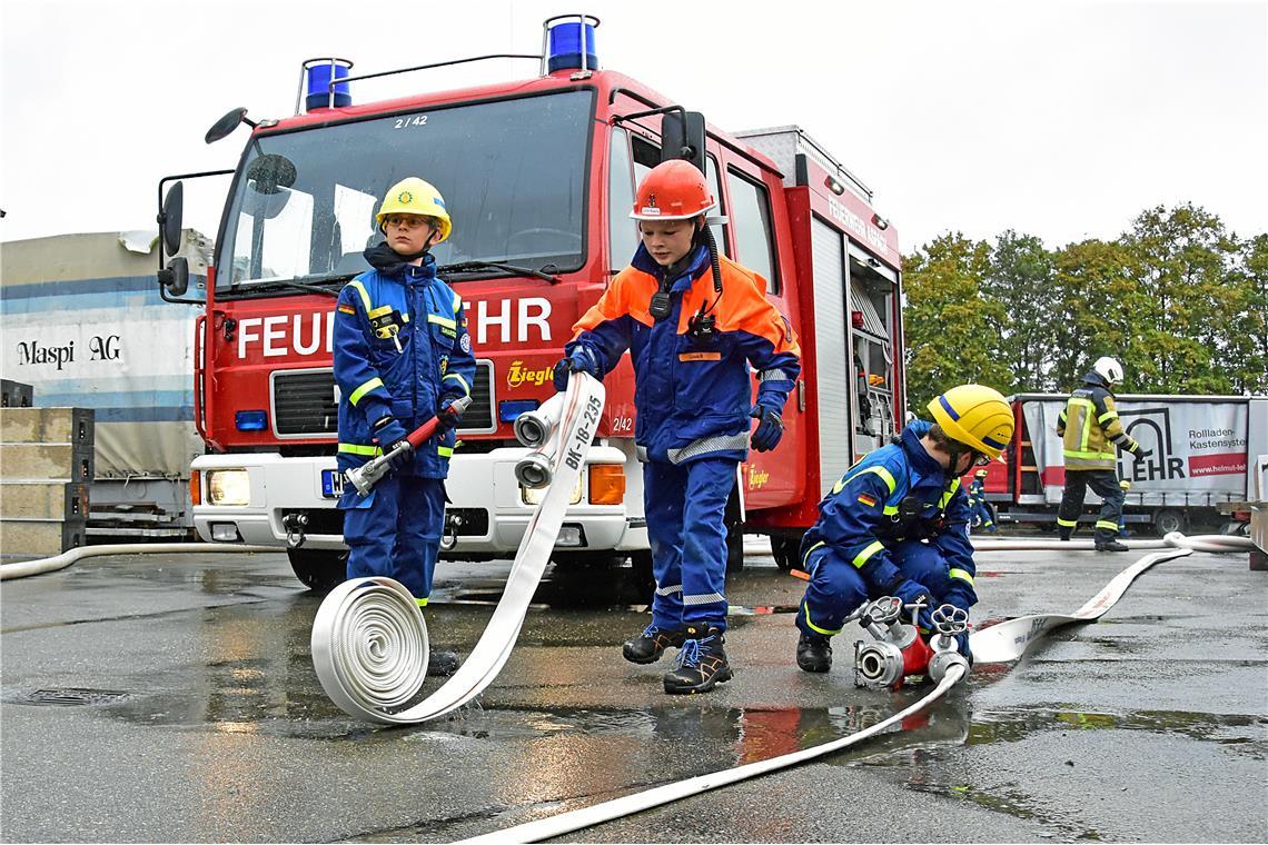 Feuerwehr-Jugend-Großübung „Rescue Base Alpha“.Übung der Jugendabteilungen  THW,...