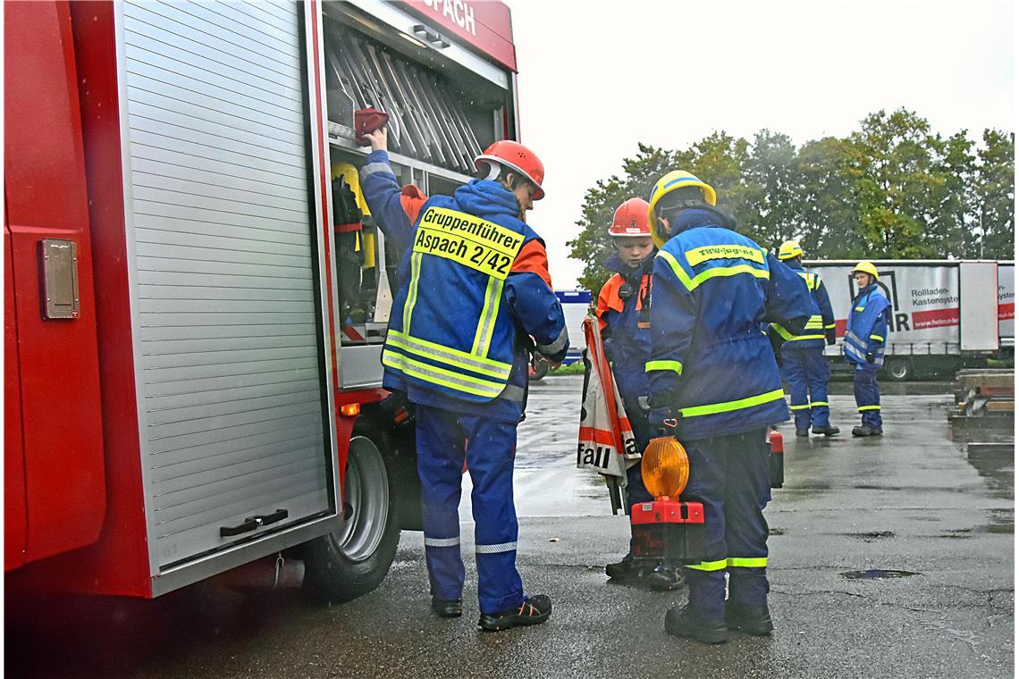 Feuerwehr-Jugend-Großübung „Rescue Base Alpha“.Übung der Jugendabteilungen  THW,...