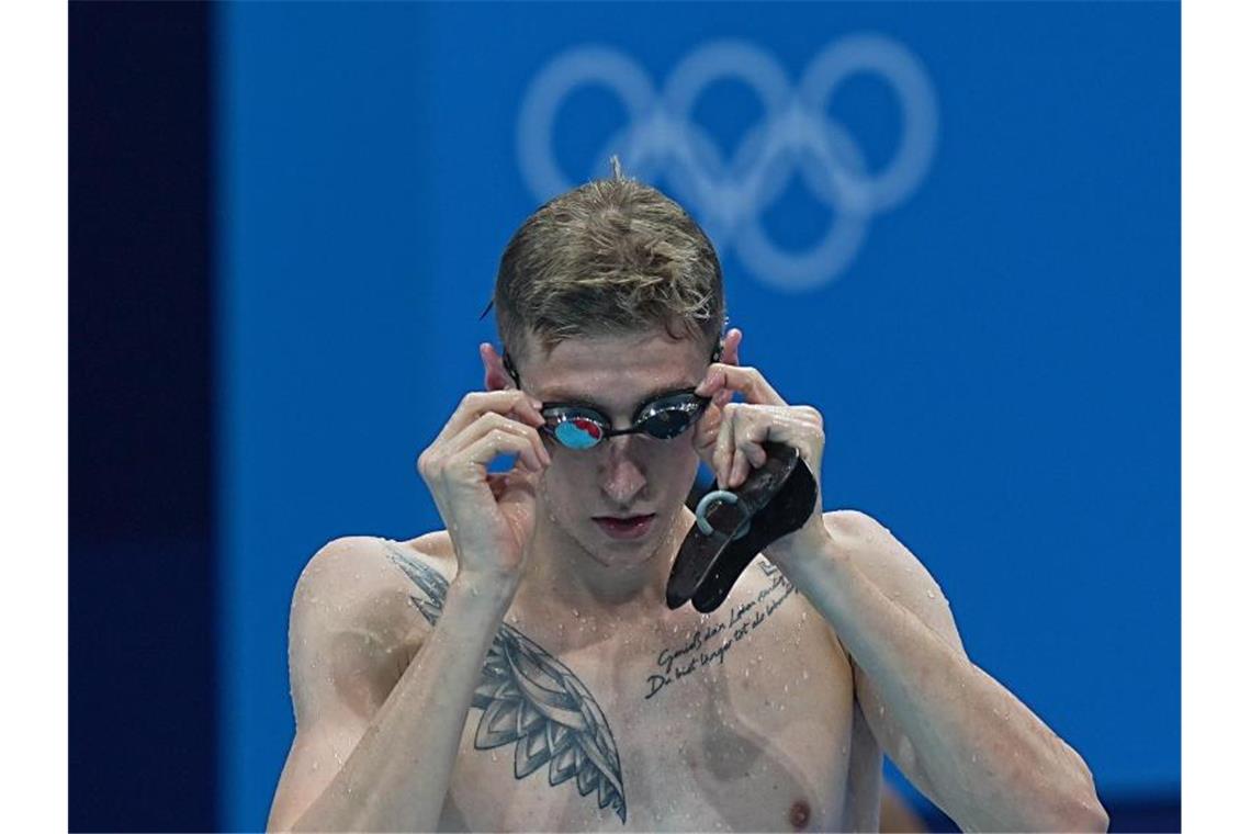 Fiebert seinem Olympia-Start entgegen: Florian Wellbrock. Foto: Michael Kappeler/dpa