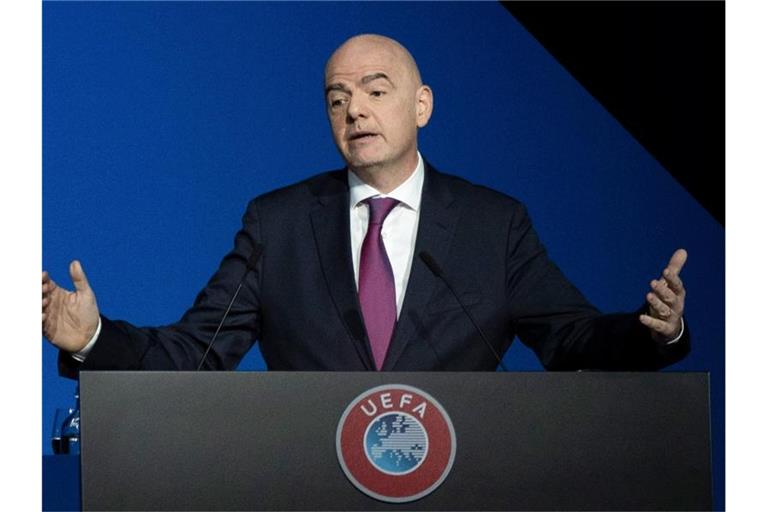 FIFA-Präsident Gianni Infantino. Foto: Peter Dejong/AP/dpa