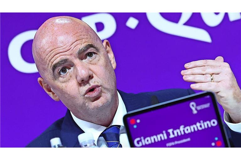 FIFA-Präsident Gianni Infantino hatte die Vorfälle scharf verurteilt. (Archivbild)