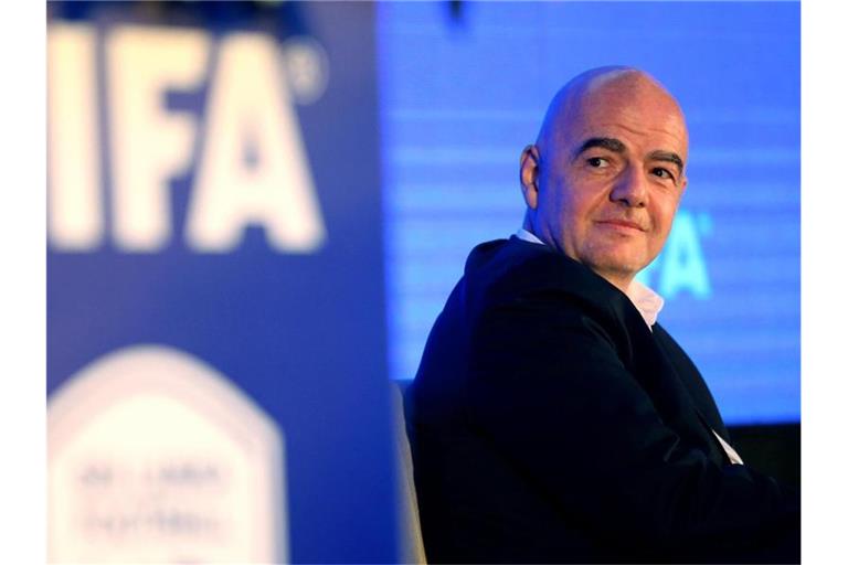 FIFA-Präsident Gianni Infantino nimmt an einer Pressekonferenz teil. Foto: Pradeep Dambarage/ZUMA Press Wire/dpa/Archivbild