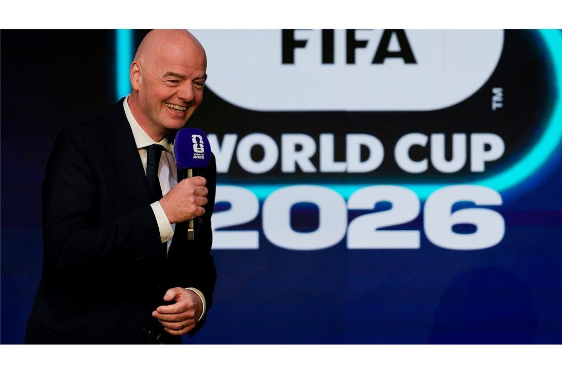 FIFA-Präsident Gianni Infantino verglich die WM-Spiele mit "104 Super Bowls". (Archivbild)