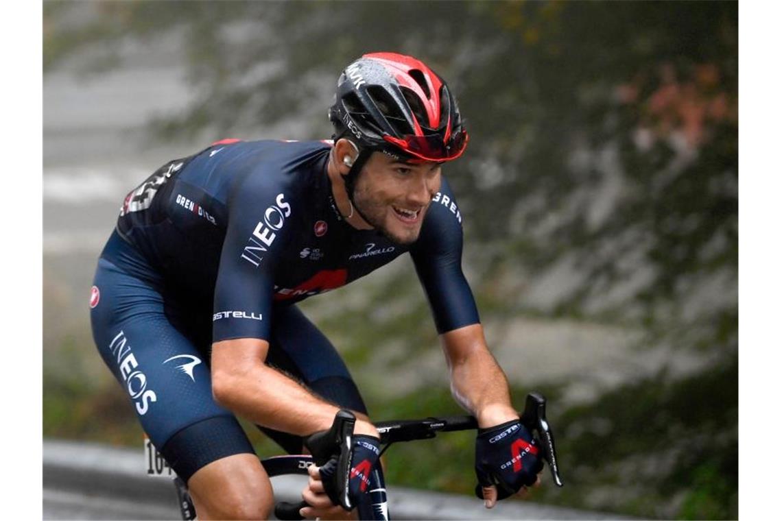 2. Giro-Etappensieg für Ganna - Almeida weiter in Rosa Filippo Ganna gewann beim diesjährigen Giro d’Italia seine zweite Etappe. Foto: Fabio Ferrari/LaPresse/AP/dpa