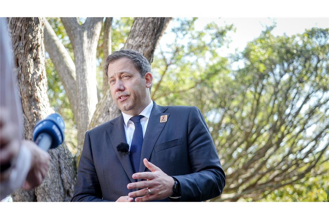 G20-Finanzminister einigen sich auf Abschlussbericht Finanzminister Klingbeil in Südafrika.