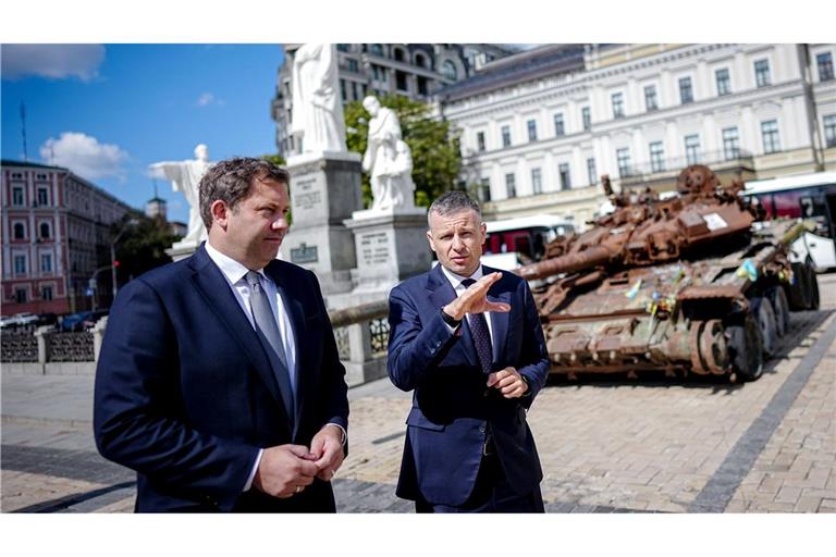Finanzminister Lars Klingbeil trifft seinen Amtskollegen Serhij Marchenko in Kiew.
