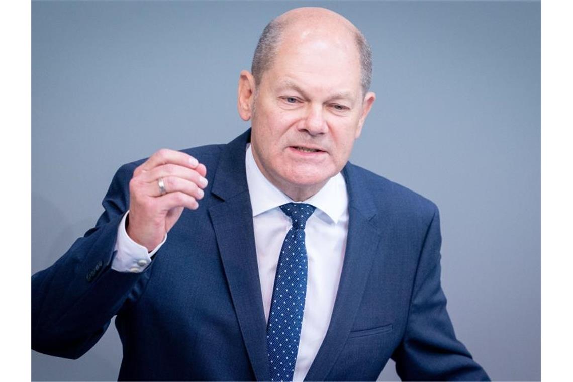 Finanzminister Olaf Scholz spricht sich gegen Strafzinsen für Sparer aus. Foto: Kay Nietfeld