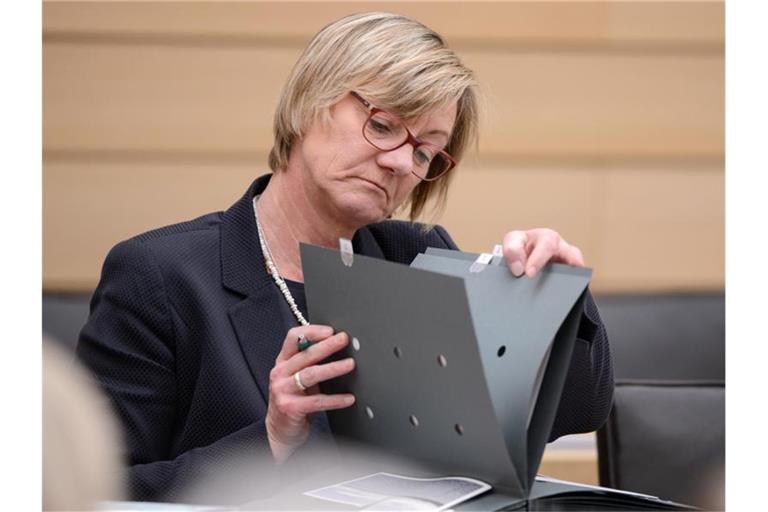 Finanzministerin Edith Sitzmann (Grüne). Foto: Sina Schuldt/dpa/Archivbild