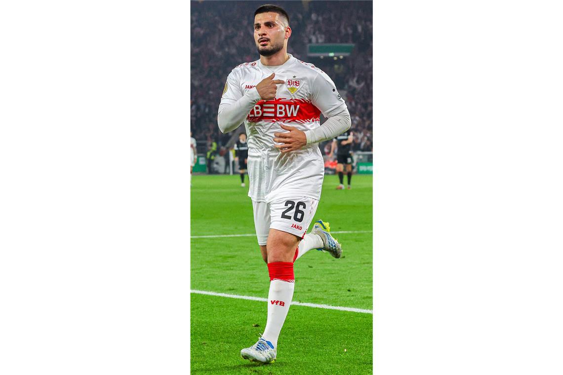 Fingerzeig: Der Stürmer Deniz Undav bleibt dem VfB Stuttgart wohl erhalten.