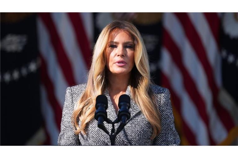 First Lady Melania Trump nimmt im Rosengarten des Weißen Hauses an einer Veranstaltung zum Thema Frauengesundheit teil. (Archivbild)