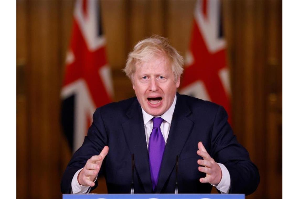Flächendeckend impfen: Der britische Premierminister Boris Johnson spricht von einem „riesigen Schritt vorwärts“. Foto: John Sibley/PA Wire/dpa