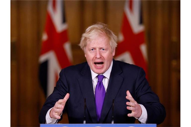 Flächendeckend impfen: Der britische Premierminister Boris Johnson spricht von einem „riesigen Schritt vorwärts“. Foto: John Sibley/PA Wire/dpa