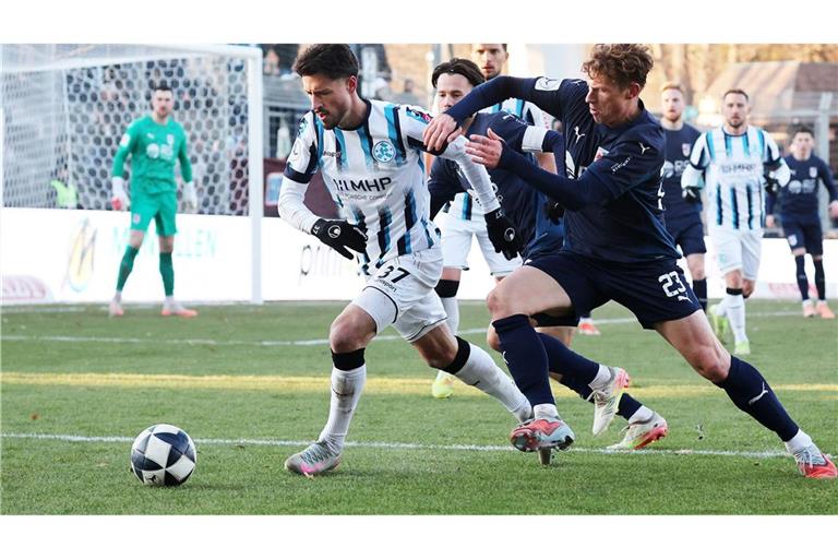 Flamur Berisha und die Blauen hoffen auf einen Sieg in Sandhausen.