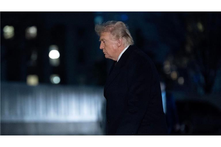 Fliegt er nach China oder nicht? US-Präsident Donald Trump.