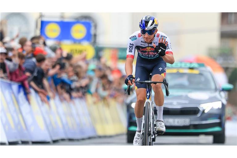 Florian Lipowitz war bei der Deutschland Tour der umjubelte Star.