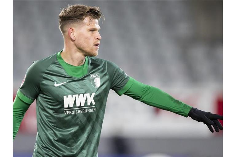 Florian Niederlechner vom FC Augsburg. Foto: Tom Weller/dpa/Archivbild