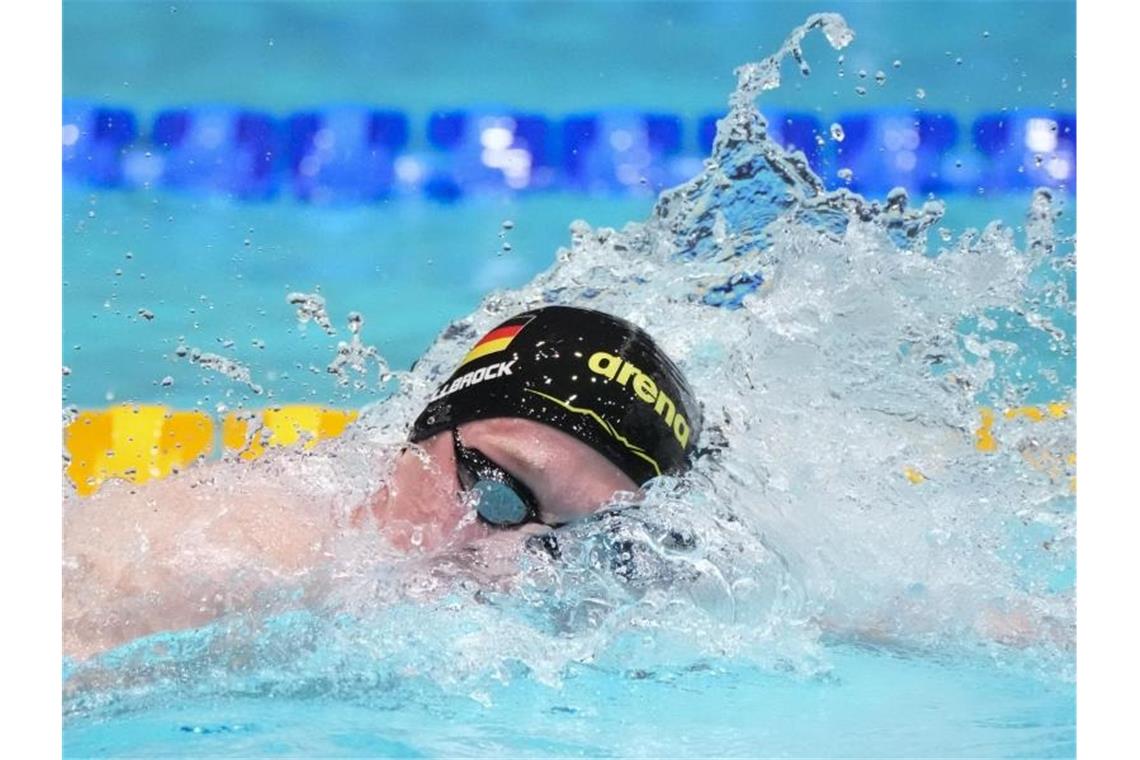 Florian Wellbrock holte bei der Kurzbahn-Europameisterschaft in Russland Silber über 800 Meter. Foto: Sergei Grits/AP/dpa