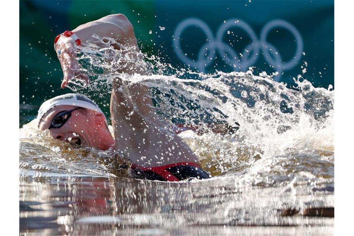 Florian Wellbrock ist Olympiasieger über die zehn Kilometer Freiwasserschwimmen. Foto: Oliver Weiken/dpa