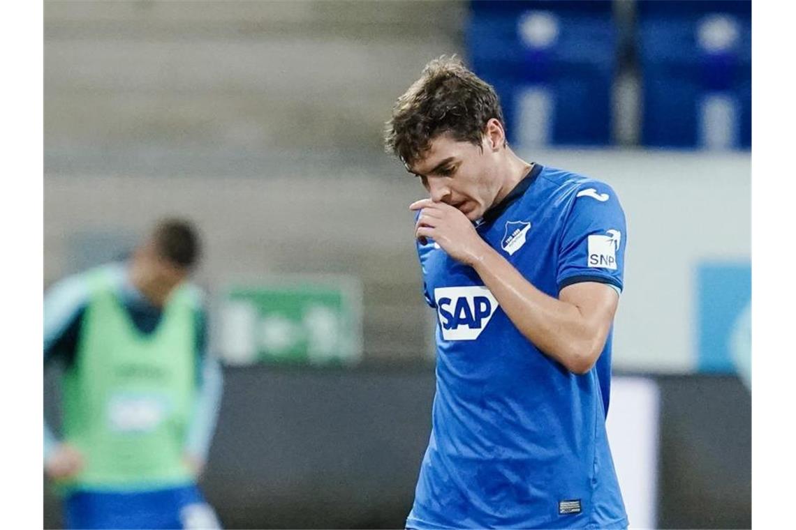 Flügelspieler Robert Skov von der TSG 1899 Hoffenheim. Foto: Uwe Anspach/dpa/Archivbild