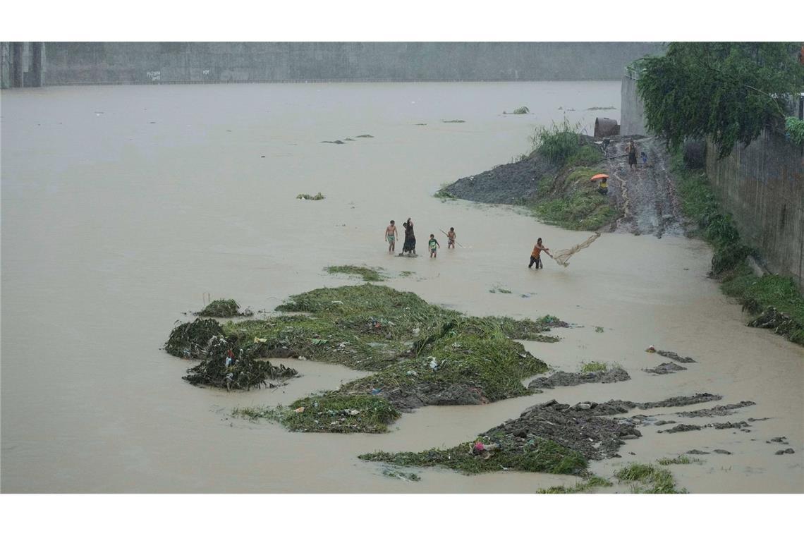 Sturm "Wipha": Tote auf den Philippinen und in Thailand Flüsse sind in der Folge des Sturms massiv angeschwollen.