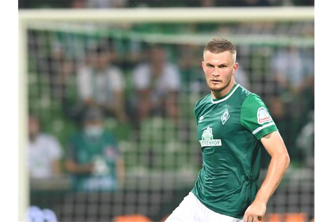 Gerland hofft auf Lehren - Appell für Herzensangelegenheit Fordert eine Leistungssteigerung der U21 gegen San Marinoo: Werders Lars Lukas Mai. Foto: Carmen Jaspersen/dpa/Archivbild