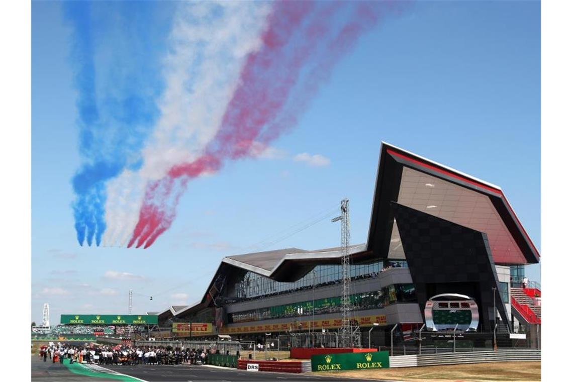 Formel-1-Traditionsstrecke in Großbritannien: Der Kurs von Silverstone. Foto: David Davies/PA Wire