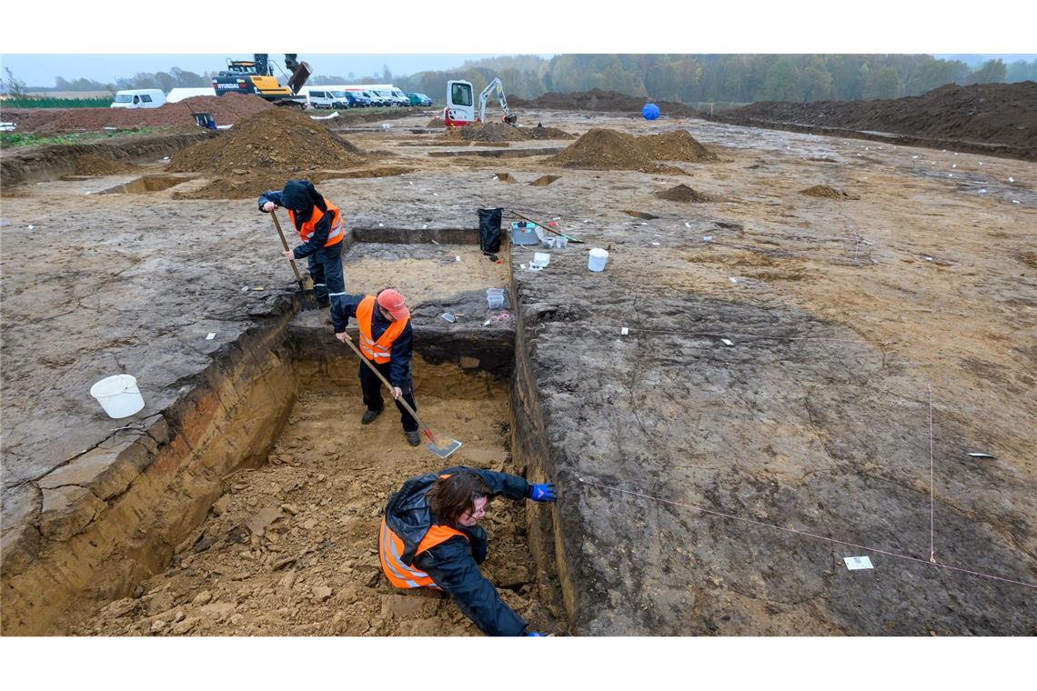 68-Länder Befragung zeigt Vertrauen in Forscher Forscher erklären Vergangenheit: Archäologen graben bei Döbeln-Gärtitz eine frühbonzezeitliche Siedlung aus. (Archivbild)