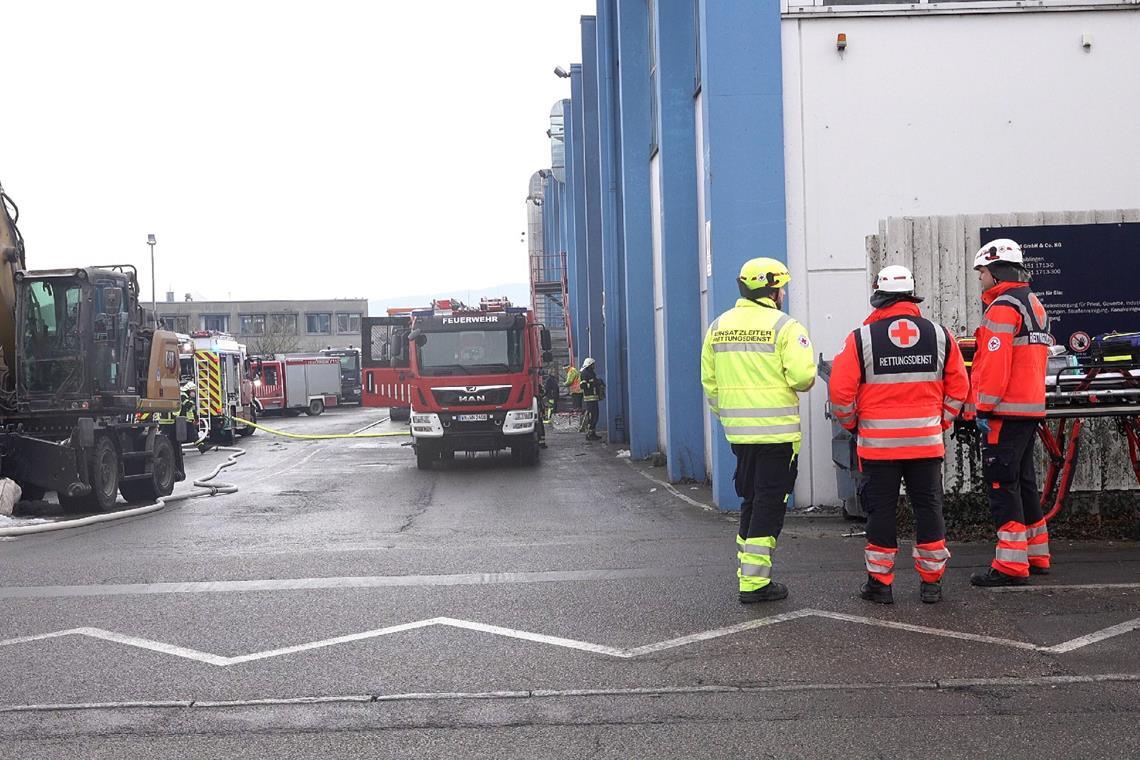 Fire in Waiblingen warehouse