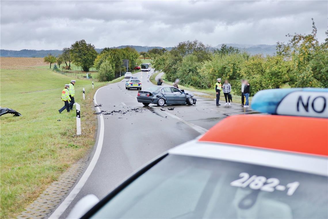 Schwerer Unfall zwischen Backnang und Weissach Foto: 7aktuell.de/Kevin Lermer