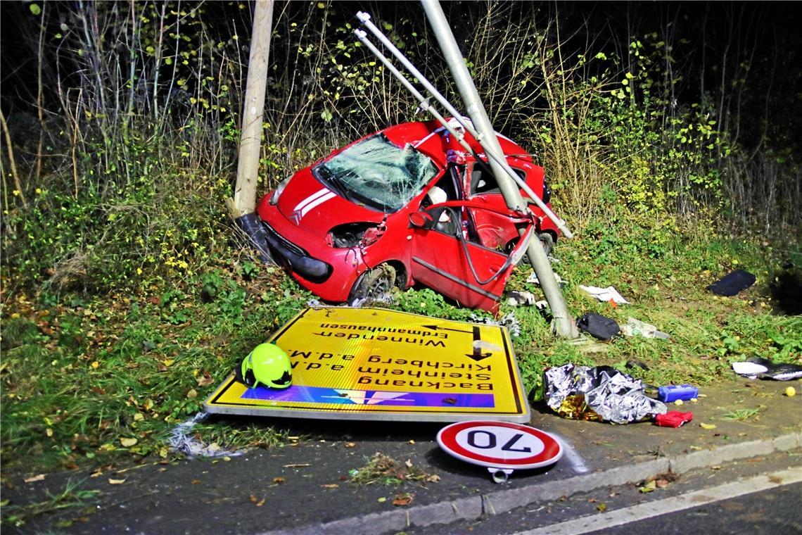 Tödlicher Unfall in Erdmannhausen Foto: 7aktuell.de/Kevin Lermer