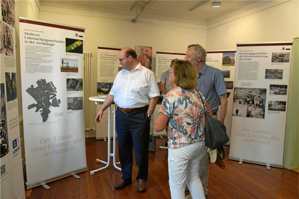 Wechselausstellung am Murrhardter Marktplatz zum Limes Foto: privat