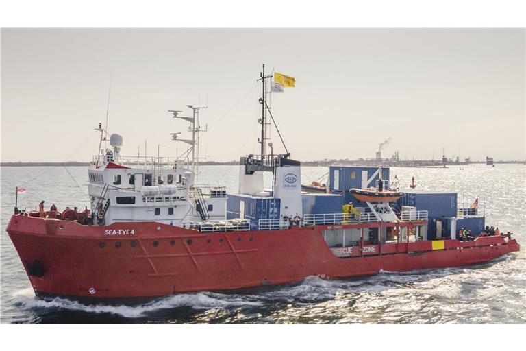 Foto zeigt das Schiff Sea-Eye 4: Italien lässt ein Rettungsschiff der privaten deutschen Hilfsorganisation Sea-Eye  nicht mehr auslaufen (Archivfoto).