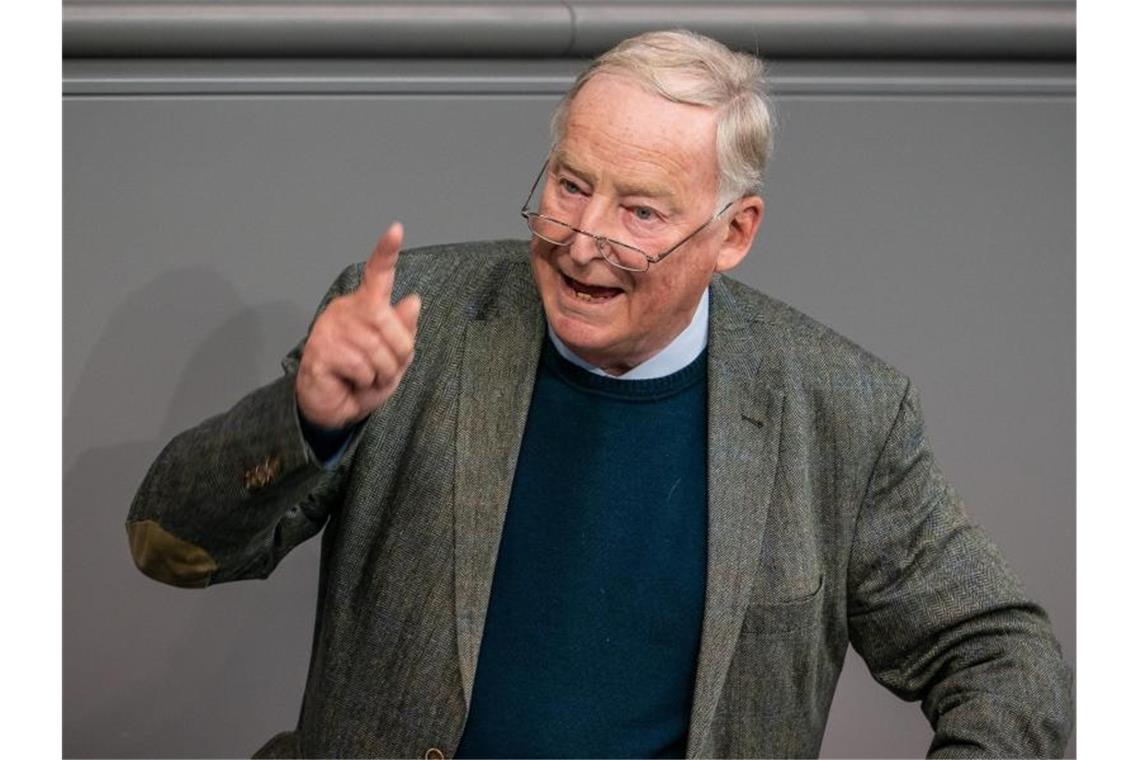 Fraktionschef Alexander Gauland entschuldigte sich nicht für die Reaktionen aus der AfD zum Halle-Attentat. Foto: Michael Kappeler/dpa