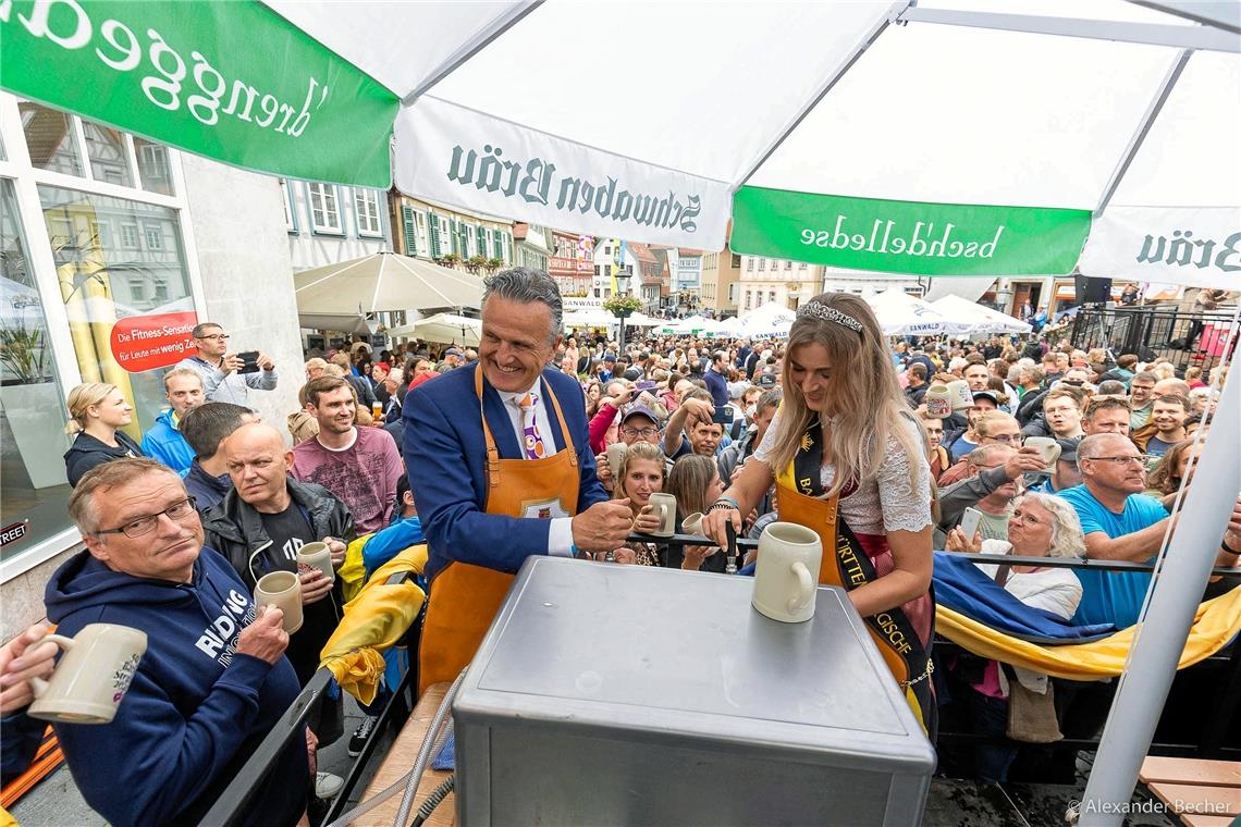 Frank Nopper und Bierprinzessin // Freitag // 50. Backnanger Straßenfest