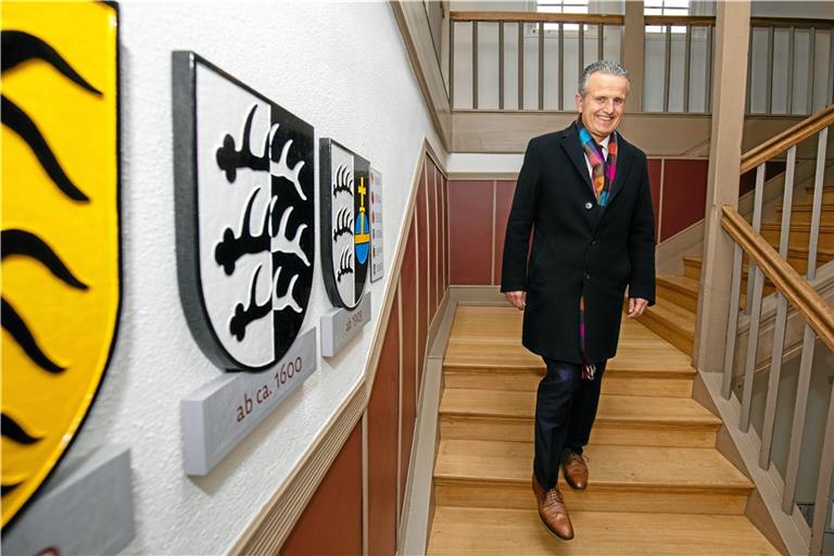 Frank Nopper verlässt nach fast 19 Jahren das Backnanger Rathaus. Foto: A. Becher