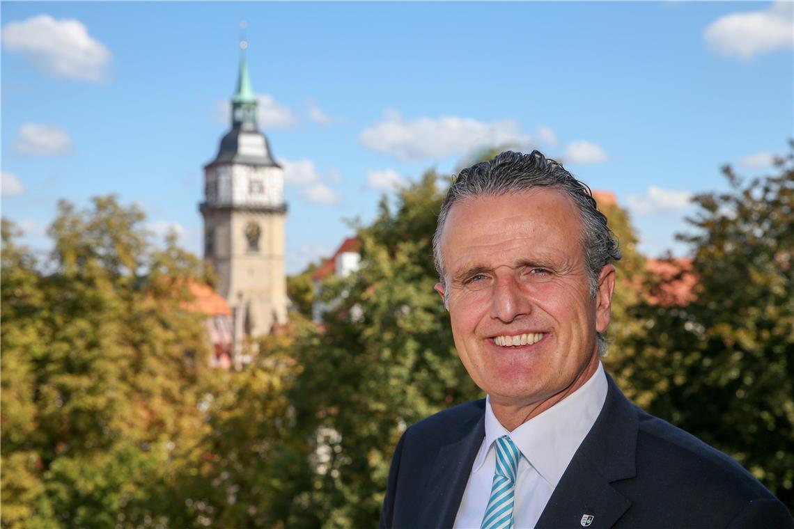 Frank Nopper war von 2002 bis 2021 Oberbürgermeister von Backnang. Archivfoto: Edgar Layher