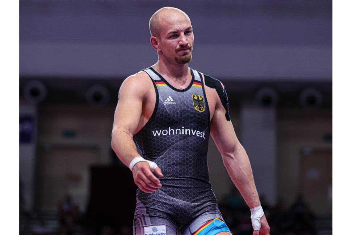 „Weckruf vor Olympia“: Ringer Stäbler enttäuscht bei der EM Frank Stäbler in Aktion. Foto: Kadir Caliskan/UWW/dpa