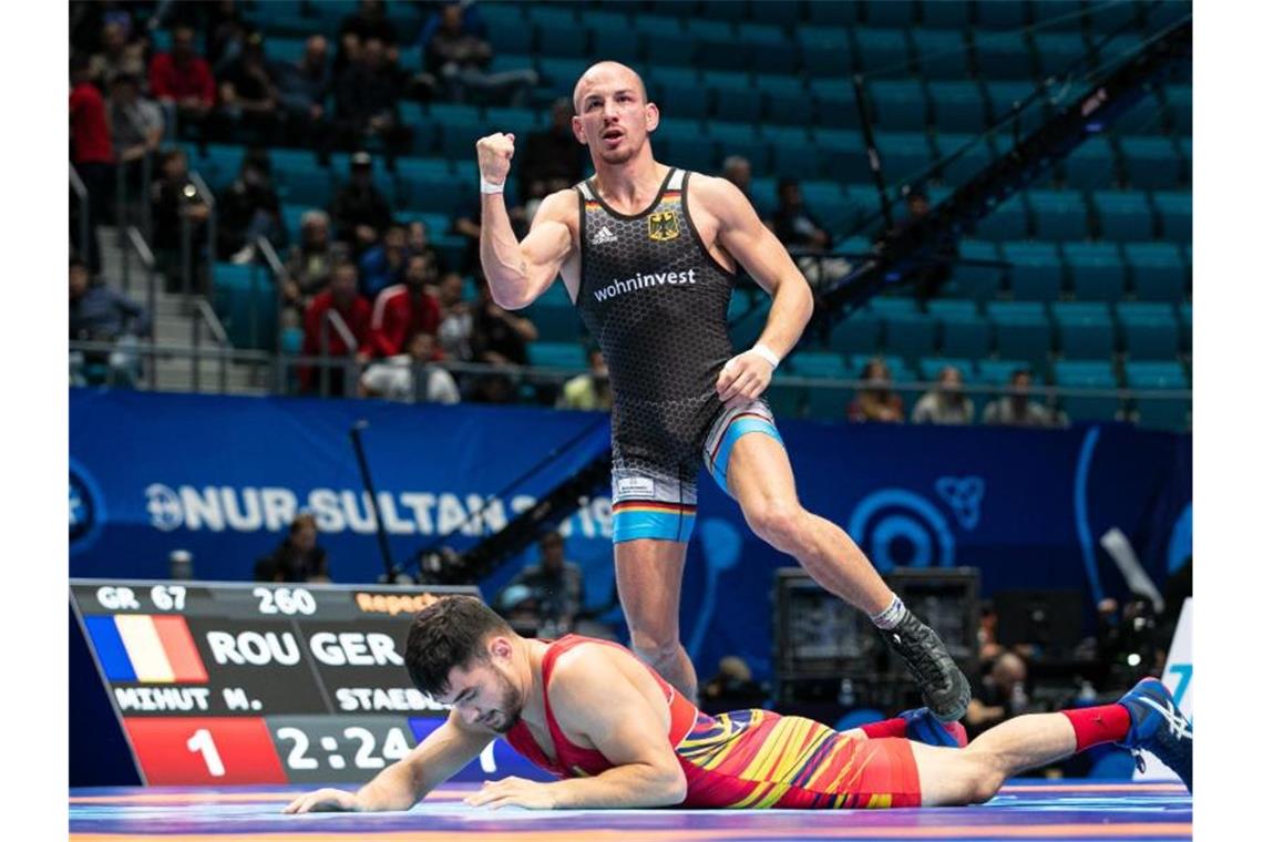 Ringer Stäbler holt WM-Bronze und Olympia-Ticket Frank Stäbler qualifizierte sich für Olympia 2020. Foto: Kadir Caliskan