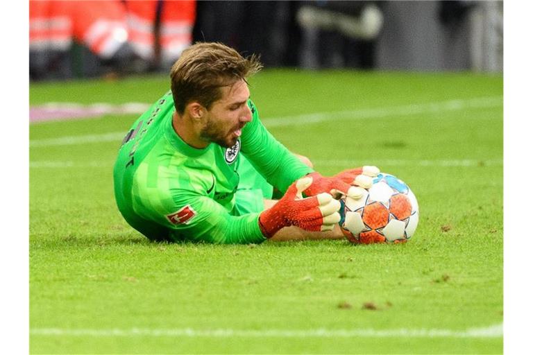 Frankfurts Torhüter Kevin Trapp spielte stark in München. Foto: Matthias Balk/dpa