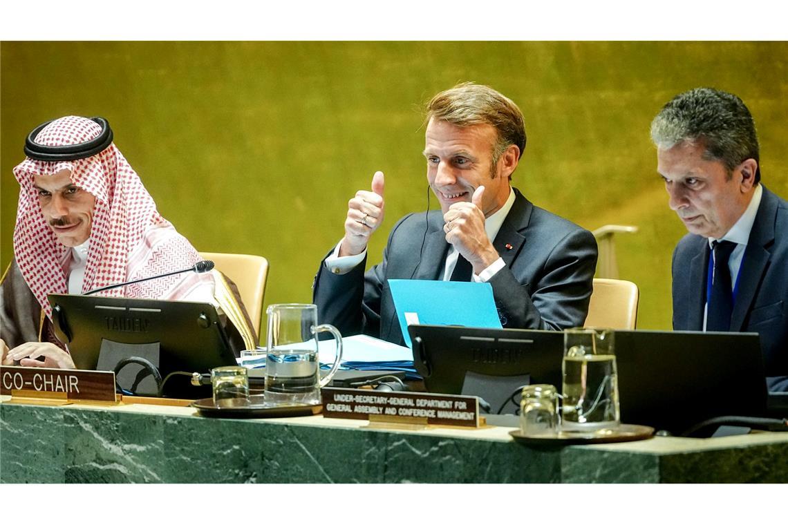 Frankreich erkennt künftig einen Staat Palästina an.