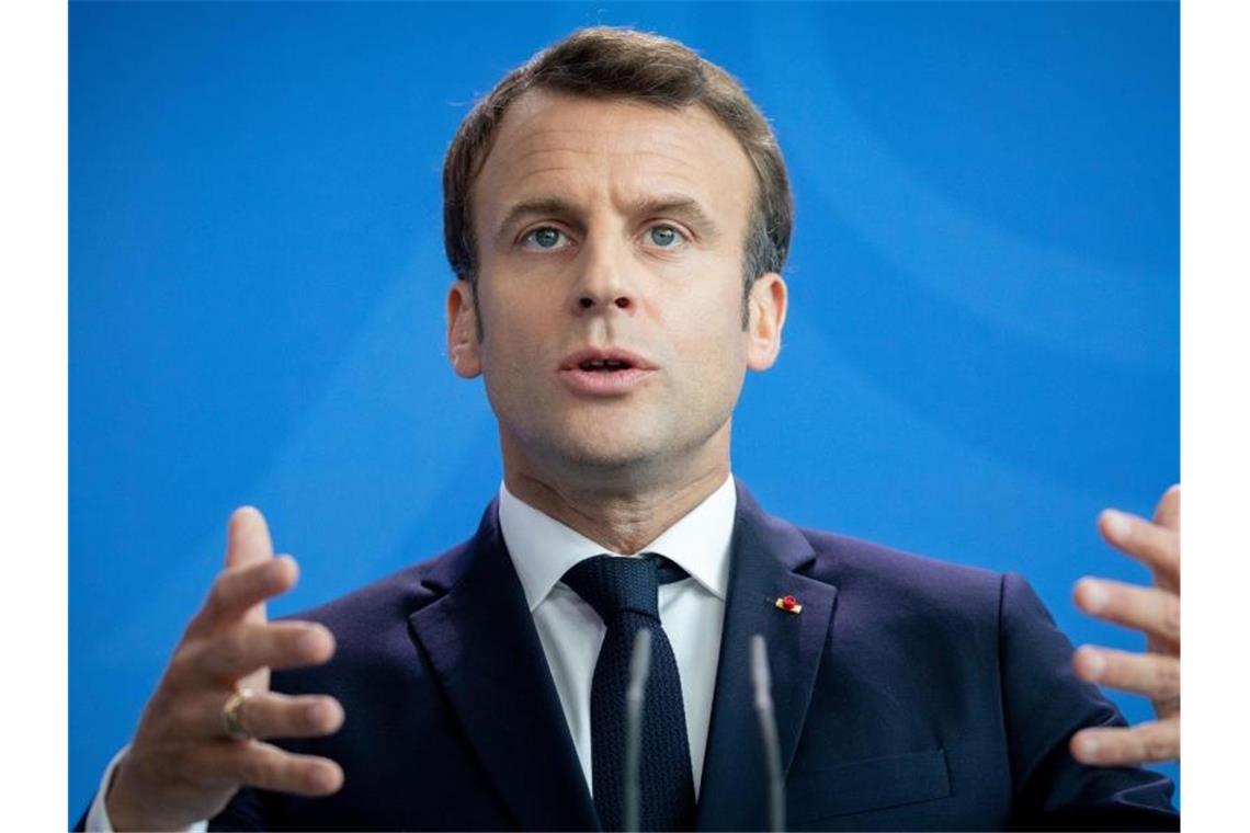 Frankreich hatte unter Staatschef Macron im Alleingang eine Digitalsteuer für international tätige Internet-Unternehmen wie Google, Amazon, Facebook und Apple eingeführt. Foto: Kay Nietfeld/dpa