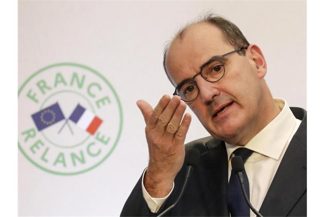Corona in Frankreich: Paris setzt auf regionale Maßnahmen Frankreichs Premier Jean Castex bei einer Pressekonferenz in Paris. Foto: Ludovic Marin/POOL AFP/AP/dpa