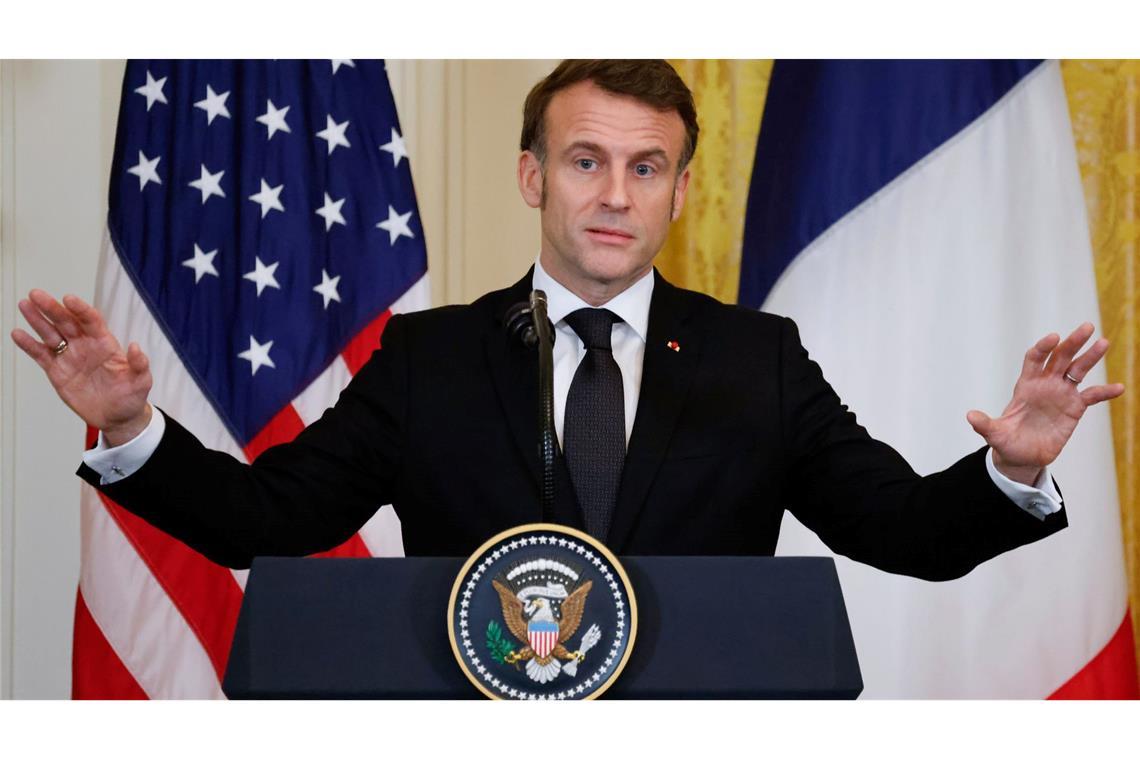 Macron: Feuerpause in der Ukraine binnen Wochen möglich